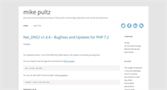 Desktop Screenshot of mikepultz.com